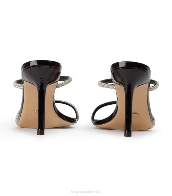 Stöckelschuhe| de Tony Bianco Frauen Jagd auf Absätze schwarzes Lackleder 4624160